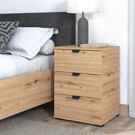 ONE---comodino-moderno-3-cassetti-cm-45-x-40-x-63-h-Rovere-Chiaro-Milani-Home