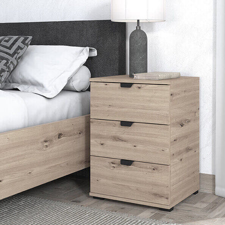 ONE---comodino-moderno-3-cassetti-cm-45-x-40-x-63-h-Rovere-grigio-Milani-Home