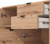 ONE---credenza-moderna-con-3-ante-e-2-cassetti-cm-135-x-40-x-95-h-Rovere-Chiaro-Milani-Home