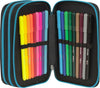 One-piece---astuccio-triplo-riempito,-3-scomparti,-45-accessori-scuola-elementare