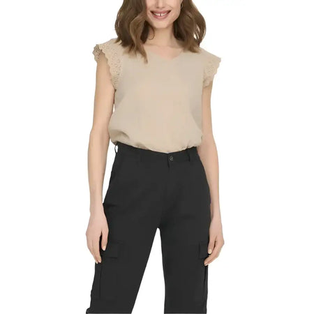 Only Blouse Donna - beige / XS - Abbigliamento Blouse