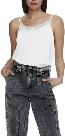 Only Canotta Donna - white / 34 - Abbigliamento Canotte