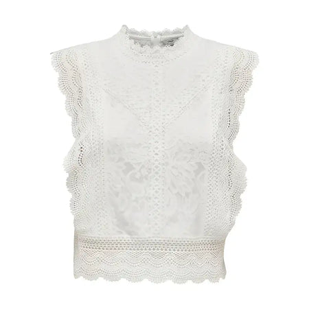Only Canotta Donna - white / S - Abbigliamento Canotte