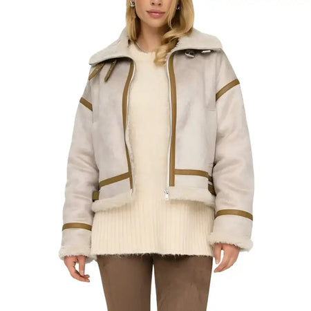 Only Cappotto Donna - beige / M - Abbigliamento Cappotti