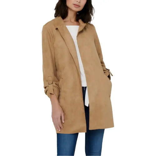 Only Cappotto Donna - beige / XL - Abbigliamento Cappotti
