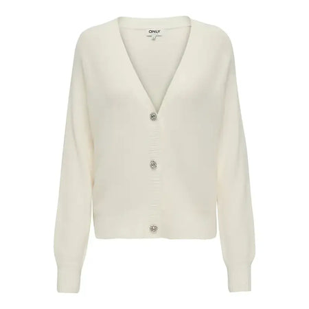 Only Cardigan Donna - white / M - Abbigliamento Cardigan