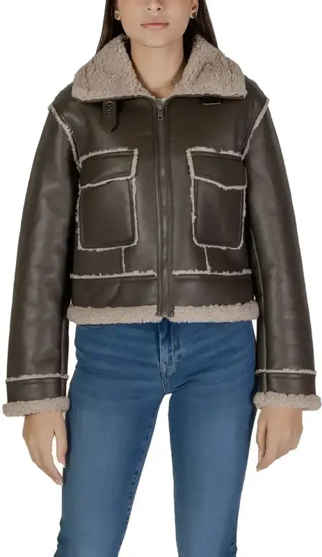 Only Giubbotto Donna - brown / L - Abbigliamento Giubbotti