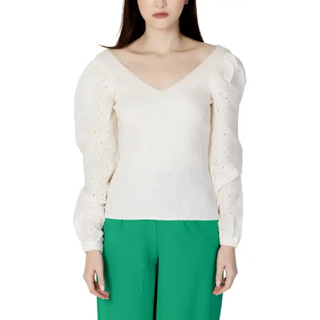 Only Maglia Donna - beige / L - Abbigliamento Maglie