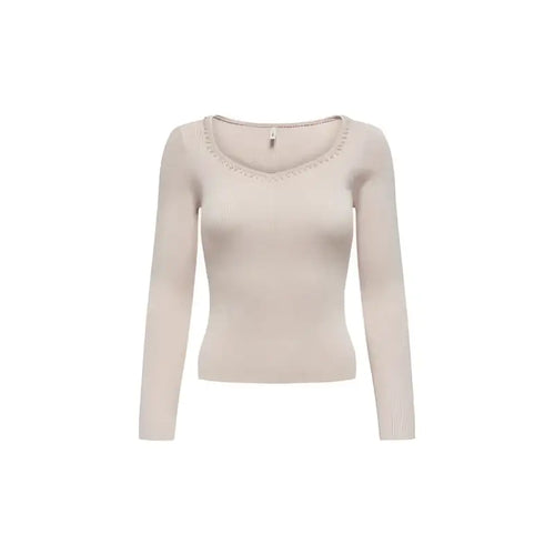 Only Maglia Donna - beige / S - Abbigliamento Maglie