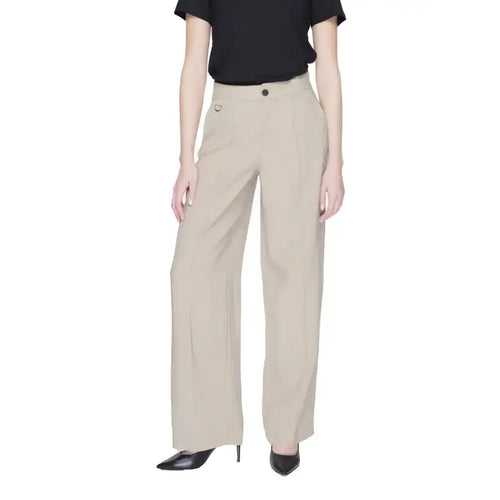 Only Pantaloni Donna - beige / 36_32 - Abbigliamento Pantaloni