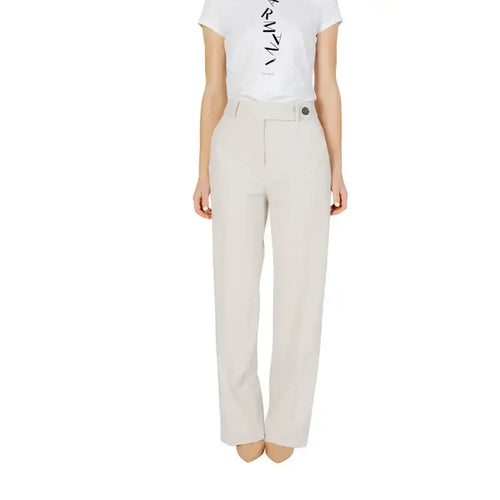 Only Pantaloni Donna - beige / 38_32 - Abbigliamento Pantaloni