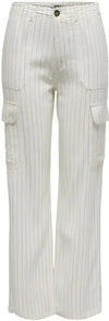 Only Pantaloni Donna - white / M_32 - Abbigliamento Pantaloni