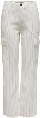 Only Pantaloni Donna - white / M_32 - Abbigliamento Pantaloni