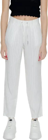 Only Pantaloni Donna - white / M_32 - Abbigliamento Pantaloni