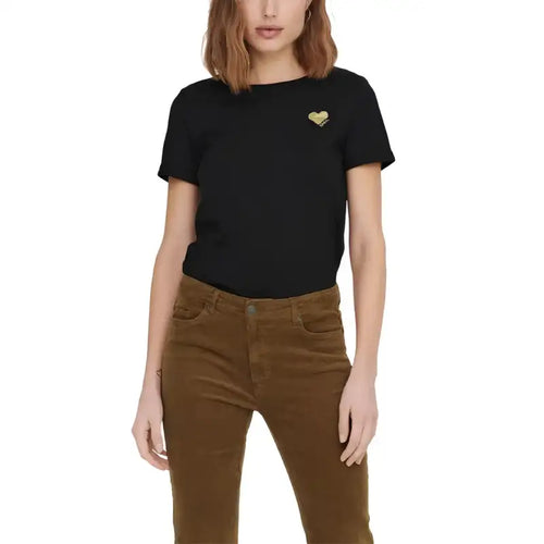 Only T-Shirt Donna - black / L - Abbigliamento T-shirt