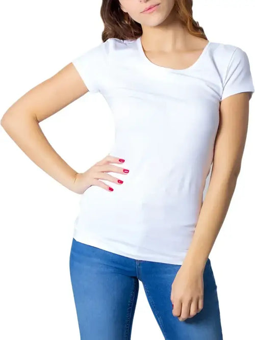 Only T-Shirt Donna - white / XS - Abbigliamento T-shirt
