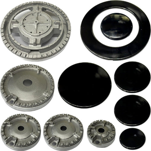 ONOFRI KIT 5 BRUCIATORI +PIATTELLI SPARTIFIAMMA 4FUOCHI + TRIPLA CORONA Casa e cucina/Utensili da cucina/Bruciatori da cucina Rossi Ricambi - Venetico Marina, Commerciovirtuoso.it