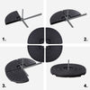 Base in plastica per ombrellone palo laterale marmette quadrate da riempire
