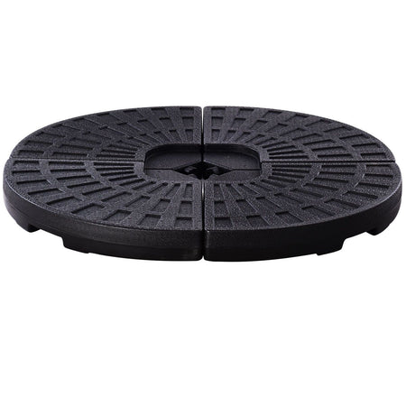 Base in plastica per ombrellone palo laterale marmette quadrate da riempire