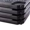Base in plastica per ombrellone palo laterale marmette quadrate da riempire