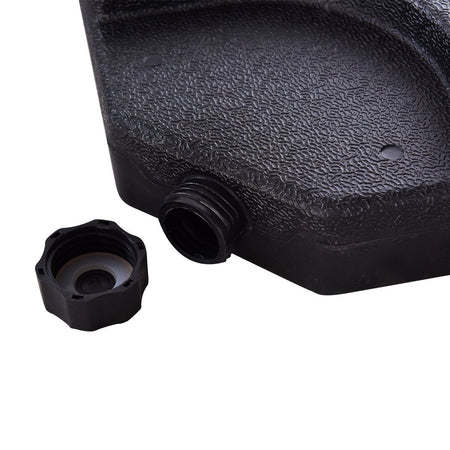 Base in plastica per ombrellone palo laterale marmette quadrate da riempire