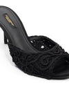 Dolce & Gabbana Ciabatta Tacco Ricamo Cordonet da donna