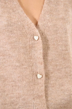 Cardigan lavorato in maglia