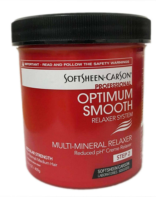 Optimum Smooth Multi-Mineral Creme Hair Relaxer Regular PER CAPELLI STIRAGGIO .