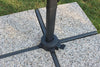 Ombrellone palo laterale Newton in alluminio verniciato da giardino e balcone