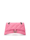 Balenciaga Borsa a Spalla Crush con Catena Silver da donna