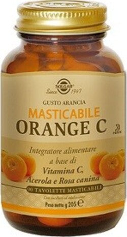 ORANGE-C-MASTICABILE-integratore-alimentare-90-tavolette-masticabili-Solgar