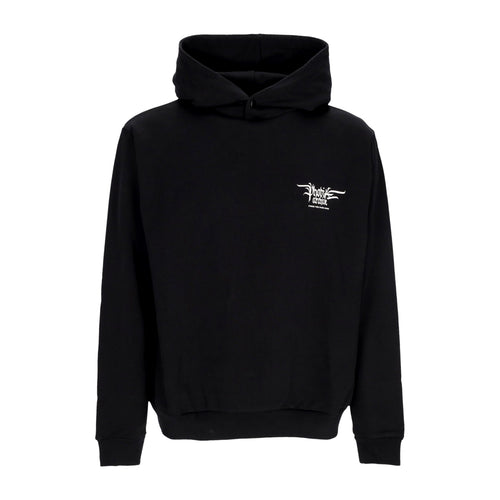 PHOBIA Felpa Leggera Cappuccio Uomo Fiery Cobra Print Hoodie Black/orange da uomo