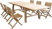 ORATOR---set-tavolo-in-teak-cm-160/240x90x77-h-con-6-sedute-Marrone-Milani-Home