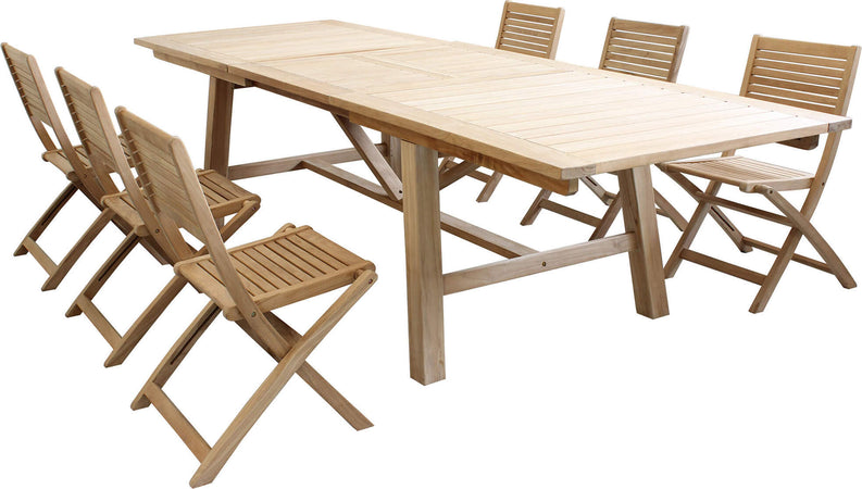 ORATOR---set-tavolo-in-teak-cm-160/240x90x77-h-con-6-sedute-Marrone-Milani-Home