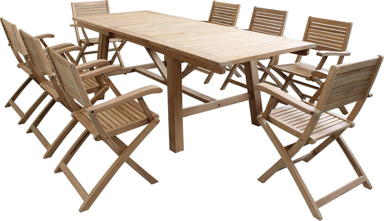 ORATOR---set-tavolo-in-teak-cm-160/240x90x77-h-con-8-sedute-Marrone-Milani-Home