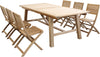 ORATOR---set-tavolo-in-teak-cm.220/300x100x77-h-con-6-sedute-Marrone-Milani-Home
