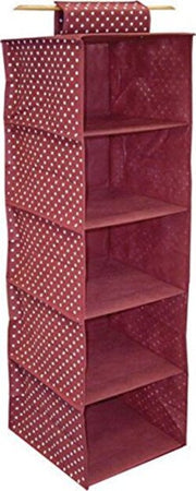 ORDINATORE-A-5-SCAFFALI-30X30X120-BORDEAUX