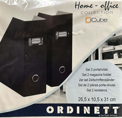 ORDINETT---SET-2-PORTARIVISTE-NERO-26.5X10.5X31CM