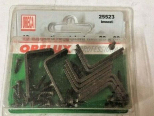 ORECA---10-SUPPORTI-REGGIPIANO-IN-LAMIERA-DI-ACCIAIO-BRONZATO-20X30MM*