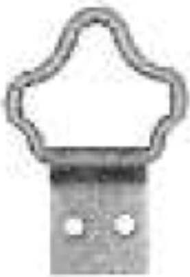 ORECA---12-ATTACCAGLIE-SNODATE-IN-FILO-LAVORATO-22X8MM-IN-FERRO-OTTONATO---CON-CHIODI