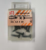 ORECA---15-VITI-PER-LEGNO-TRUCIOLATO-TESTA-PIANA-SVASATA-IMPRONTA-A-CROCE-PZ-4,5X20mm-IN-ACCIAIO-BRUNITO