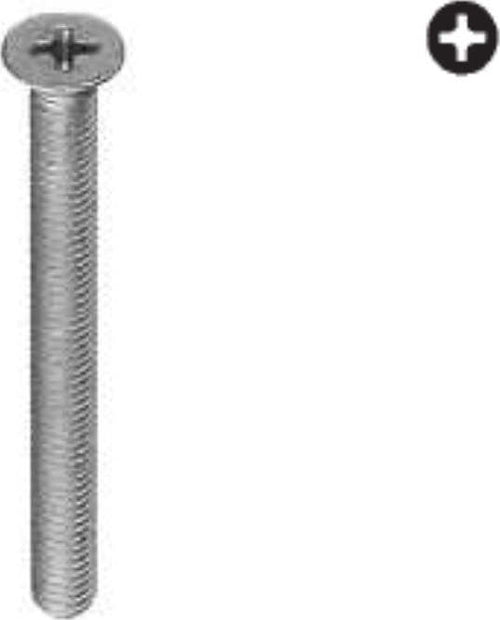 ORECA---15-VITI-PER-METALLO,-TESTA-PIANA-SVASATA-CON-IMPRONTA-A-CROCE--ACCIAIO-INOX-5X20MM