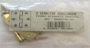ORECA---2-CERNIERE-SEMILARGHE-IN-FERRO-OTTONATO---PER-ANTE-MOBILI---40X35MM