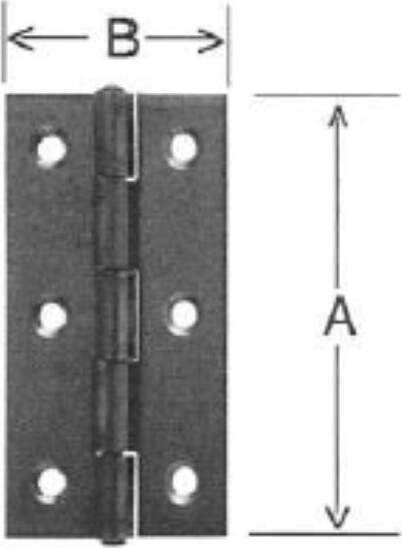 ORECA---2-CERNIERE-STRETTE-CON-PERNO-FISSO---ACCIAIO-INOX-60X35MM