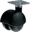 ORECA---2-RUOTE-DOPPIE-PER-MOBILIO-MATERIALE-PLASTICO-NERO-CON-PIASTRINA---kg-20---ø-45