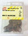 ORECA---20-BOTTONI-IN-PLASTICA-MARRONI-MM.12