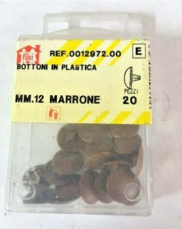 ORECA---20-BOTTONI-IN-PLASTICA-MARRONI-MM.12