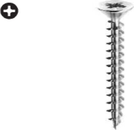 ORECA---20-VITI-PER-LEGNO-TRUCIOLATO,-TESTA-PIANA-SVASATA-CON-IMPRONTA-A-CROCE---ACCIAIO-INOX-3,5X25MM