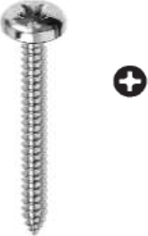 ORECA---25-VITI-AUTOFILETTANTI-TESTA-CILINDRICA-IMPRONTA-A-CROCE-IN-INOX-3,5X16MM