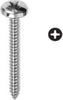 ORECA---25-VITI-AUTOFILETTANTI-TESTA-CILINDRICA-IMPRONTA-A-CROCE-IN-INOX-3,5X19
